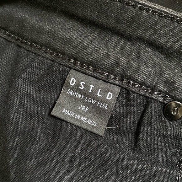 DSTLD Black Skinny Destroyed Jeans - Picture 6 of 11
